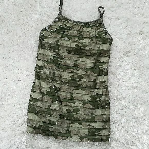 Super cute camoflauge cami size 10 - Picture 1 of 4
